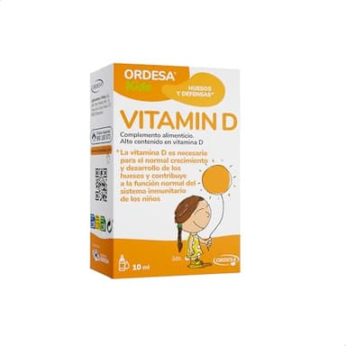 Ordesa Vitamin D | 10 ml | Complemento Alimenticio con Vitamina D en Gotas para el mantenimiento de Huesos y Dientes para Niños y Adultos