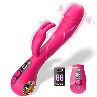 Dildo Juguetes Eróticos Vibradorador Mujer - Vibradorador Clítoris con pantalla LED & 9 Modos,juguetes Eróticos para Pareja Sexuales, Consoladores para Mujer con Estimulador de Clítoris y Vaginal.
