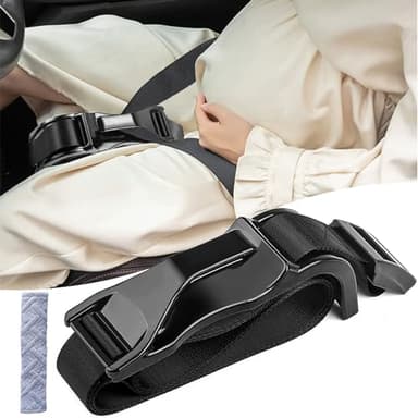 BIAOQINBO Universal Cinturón Embarazada Adaptador Cinturón Seguridad Embarazada que Protege al Bebé y la Mamá, Ajustable Seguro Cómodo