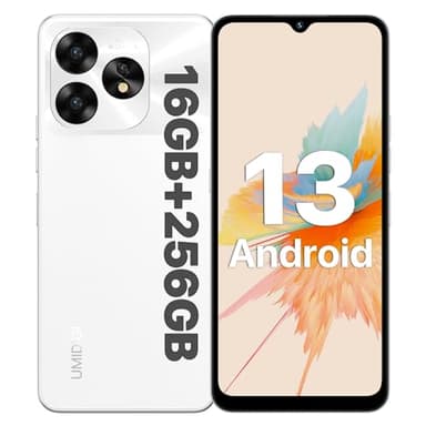 UMIDIGI A15 Telefonos Moviles,NFC,16GB+256GB/2TB Ampliable 64MP+16MP Cámara,Smartphone Android 13,6.7 Inch HD+ Teléfono Móvil,5000mAh/ 20W Fast Charge, Dual SIM 4G Moviles/Face ID/Fingerprint/GPS/OTG