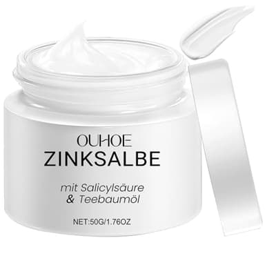 Crema Acne, Crema Granos Cara, con Aceite de Árbol de Té y Ácido Salicílico, Anti Acne, Anti Imperfecciones, Oil Control, para Cara y Glúteos, Espalda y Zona de Los Muslos