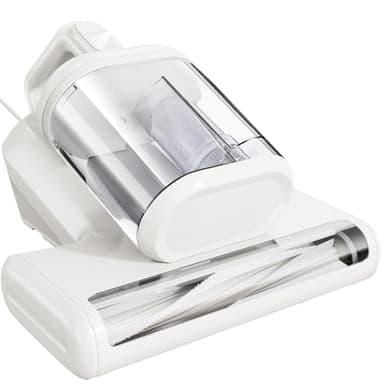 WEPMMJ Aspiradora Antiacaros Colchones con Luz UV - 15KPa Aspirador Ácaros con 60°C Aire Caliente y Vibración Depósito Extraíble 1L, con Cable 5M, Ideal para Colchon, Sofá y Alfombra