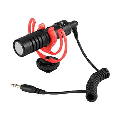 Joby JB01643-BWW Wavo Mobile - Micrófono Compacto en Cámara con Adaptador Rycote, Tapa Deadcat para Smartphone, Micrófono para Movil, CSC, Videograbadora, Vlogging, Youtube