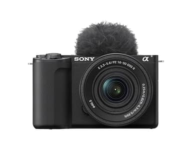 Sony Alpha ZV-E10 II, Cámara de vídeo APS-C mirrorless, con objetivo Kit Power Zoom 16-50 mmf/3.5-5.6 (vídeo 4K60p, grabación en 4:2:2 de 10 bits, 26 MP, estabilización digital, Eye AF en tiempo real)