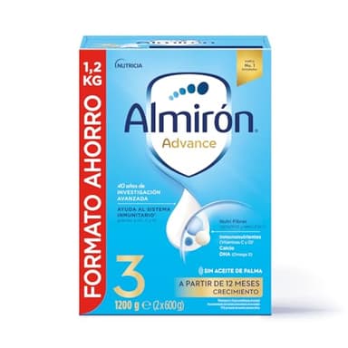 Almirón Advance 3, Leche de Crecimiento en Polvo para Bebé, desde los 12 Meses, 1.2kg
