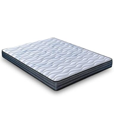 LUXIABED Colchon 90x190 Viscoelastica Dual: Caras Diferenciadas. Confort + Firmeza Media MemorySens. Higiénico y Transpirable. Individual Color Gris. Modelo Fantasy Altura 10 cm