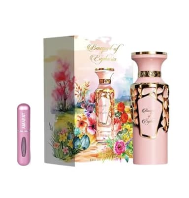 Perfume Bouquet of Euphoria EDP 100 ml, Perfume Árabe para Mujer de Larga Duración, Incluye Atomizador, Fragancia Floral y Dulce con Notas de Heliotropo, Gardenia y Vainilla (Bouquet of Euphoria)