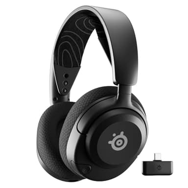 SteelSeries Arctis Nova 5 Cascos gaming inalámbricos PC, PS5, Switch 2, móvil - Controladores magnéticos de neodimio - Más de 100 preajustes de audio - Batería de 60h - 2,4 GHz o BT - Micro Gen2.X