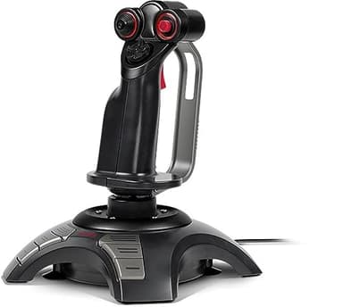 Speedlink PHANTOM HAWK Flight Stick - Joystick para PC/ordenador, controlador para juegos de simulador, USB, negro