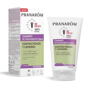 PRANAROM - Aromapar - Champú Tratamiento 2 en 1-100% natural con Aceite de Coco y Lavanda - 150ml