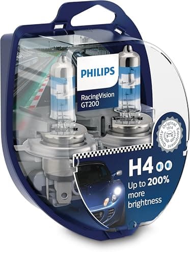 Philips RacingVision GT200 H4 bombilla para faros delanteros +200%, set de2