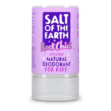 Desodorante natural Salt of the Earth Crystal Rock Chick - Sin perfume, sin fragancia - Vegano, aprobado por Leaping Bunny - 90g