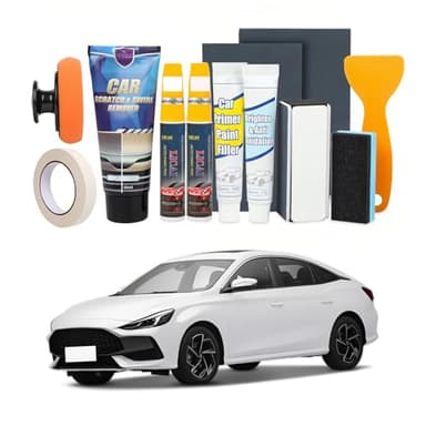Reparador Arañazos Coche, Pulimento Quita Coche Arañazos para Reparación de Arañazos de Pintura, Ramitas, Clavos (12, Blanco puro + Blanco perla)