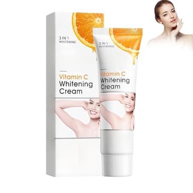 Wonsters Crema blanqueadora para las axilas, crema blanqueadora con vitamina C para pieles oscuras y zonas íntimas, difumina la melanina en rodillas, piernas y zonas sensibles e íntimas serum(21)