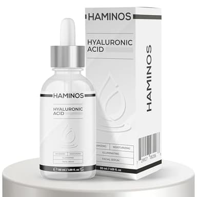 HAMINOS Sérum Ácido Hialurónico con Niacinamida, Baba de caracol, colágeno – Voluminizador de labios, Estrías, Arrugas, Líneas de expresión, Hidratación - FÓRMULA ÚNICA (50 ml)