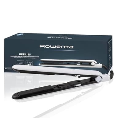 Rowenta Optiliss, Plancha de pelo con revestimiento cerámico para un pelo suave y brillante, 10 temperaturas hasta 230 º, rendimiento de alisado eficiente, sistema de bloqueo, SF3210