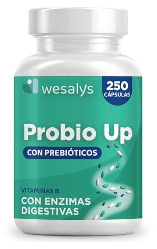 Probióticos y Prebióticos Intestinales, 250 Cápsulas (4 meses), 20 Cepas Bacterianas + Inulina, 20 Mil Millones UFC, Lactobacillus, Bifidobacterium, Máxima Concentración