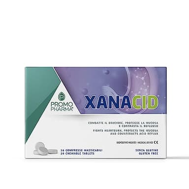Xanacid Comprimidos - Producto Sanitario Formulado para Combatir los Síntomas de Irritación de la Mucosa Gástrica - 20 Comprimidos Masticables