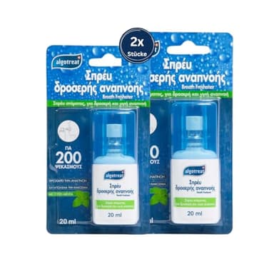 Espray bucal de menta contra el mal aliento, spray oral para aliento fresco y cuidado bucal limpio, paquete de 2, 40 ml