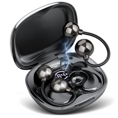 ATFKZADV Auriculares Oreja Abierta Bluetooth 5.4 con Bajo Profundo Y Llamada Clara, Cascos Inalámbricos Bluetooth Deporte Súper Cómodos Sin Profundizar En El Canal Auditivo, para Running y Gimnasio