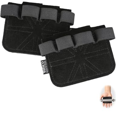 1 Pares Guantes Gimnasio, Correas de Entrenamiento Guantes Abiertos Guantes de Entrenamiento Almohadilla de Agarre Transpirable Cómodo Antideslizante para Deporte Ejercicio Fitness Levantamiento