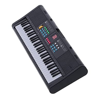 Piano de Teclado, 61 Teclas MQ6186 Conector de Auriculares Pantalla de Piano Eléctrico Digital con Micrófono para Niños Principiantes Adultos para Rendimiento en Solitario