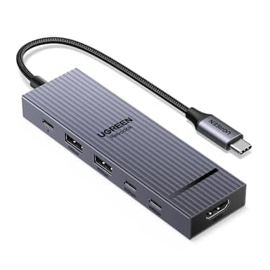 UGREEN Revodok Pro 106 10Gbps Hub USB C HDMI 4K 60Hz Adaptador Ladron Tipo C 3.2 Gen 2 PD 100W Carga Docking Station Compatible con MacBook Pro Air M3 M2 M1, iPad, iPhone 17 Pro MAX Air, Galaxy S25
