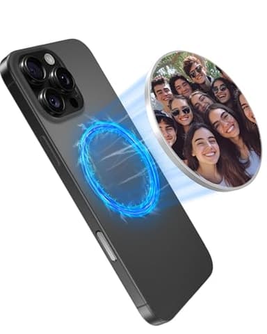 FARWAYVIEW Espejo Selfie Magnético Compatible para iPhone – Espejo Convexo Gran Angular para Cámara Trasera, Vlogging y Selfies, Imán Fuerte, Ultrafino y Portátil