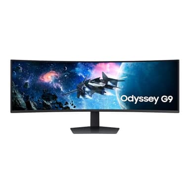 Samsung 49" Monitor Gaming Odyssey G9 Dual QHD, 5120x1440, 32:9, 2500:1, 1000R, 240 Hz, 1 ms, 360 CD/m², HDMI, FreeSync Premium Pro, Display HDR 1000, LS49CG954EUXEN