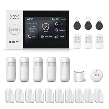PGST A107F-EU-F Kits de Seguridad 2025 | 4G+WiFi Dual | EN 50131 | 13 Piezas | Alexa/Tuya | 0€ Cuotas