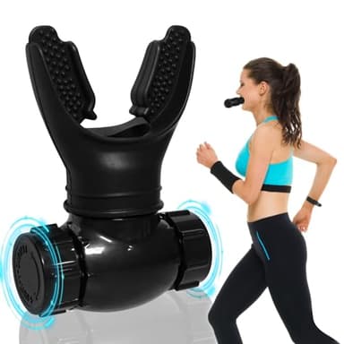 oxyfit, oxyfit breathing trainer, oxyfit lung trainer, entrenador respiratorio, ejercitador pulmonar, oxibio expansion pulmonar, oxybio breathing trainer - Negro