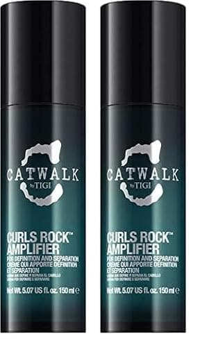 BED HEAD by TIGI Catwalk – Curls Rock Amplifier, crema para pelo rizado para unos rizos mejores, 150 ml (el embalaje puede variar) (Paquete de 2)
