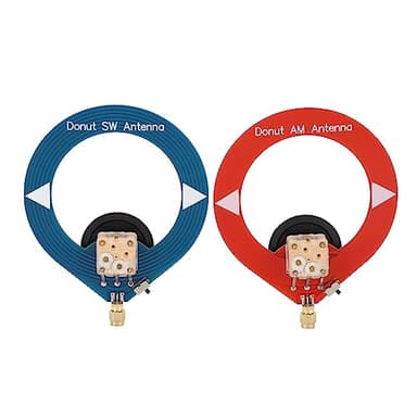 2 Antenas Donut Am MW SW, Mini Antena de Bucle Portátil para Radio de Onda Corta, Fácil de Usar, Reemplazo Ideal, Adecuada para Todas Las Radios