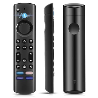 Mando a Distancia de Voz de Repuesto (4ª generación) Adecuado para AMZ Fir-e TVs S-Tick (2nd Gen y 3rd Gen, 4K y 4K MAX, S-Tick Lite), Apto para Smart TVs Cube (2nd y 3rd Gen)