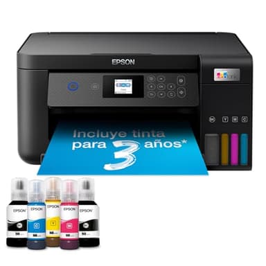 Impresora multifunción EcoTank ET-2850 A4 con depósito de tinta, conexión Wi-Fi y hasta 3 años de tinta incluida