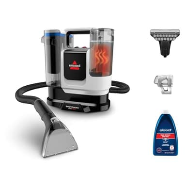 BISSELL SpotClean ProHeat Advanced, Aspiradora de agua tapiceria, limpia tapicerias multisuperficie compacta, Potente 1125W, Sistema triple limpieza profunda para manchas difíciles, Con cable, 3924N