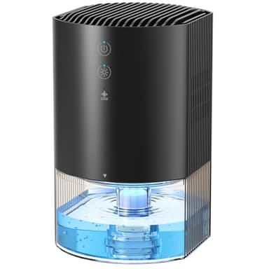 AROEVE Deshumificadores De Humedad 990ml, Deshumificadores Silencioso Para Dormitorio Con 7 Luces De Color, Apagado Automático, Protector De Descongelación, Deshumidificador De Uso 24H Para Casa