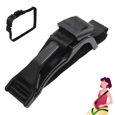 Dunkwckore Cinturón Embarazo, Adaptador Cinturón Embarazo Soporte, Comodidad Libertad para Embarazadas, Evita Pellizcos Abdomen, Protege Feto, Imprescindible Futuras Madres, Mujeres y Hombres