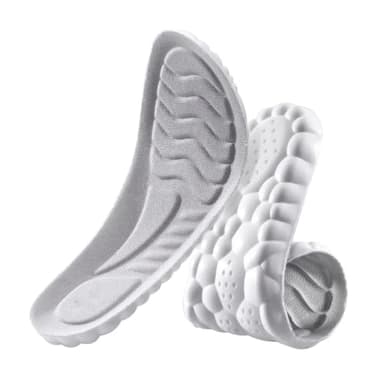 VAEIORP Plantillas ortopédicas, Transpirables, Suaves y amortiguadoras, Soporte de pie Alto, pies Planos y Fascitis Plantar, Gel, para Zapatos de Trabajo (Talla 43-44)