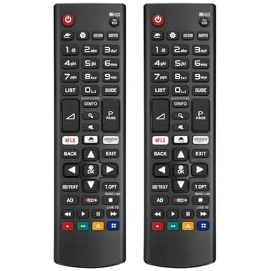(Pack de 2) Mando A Distancia-Universal para LG-Smart-TV LCD OLED QNED Nanocell 4K UHD Ultra HD, Compatible con Todos los Mandos de TV LG… B0BXX9ZZ21
