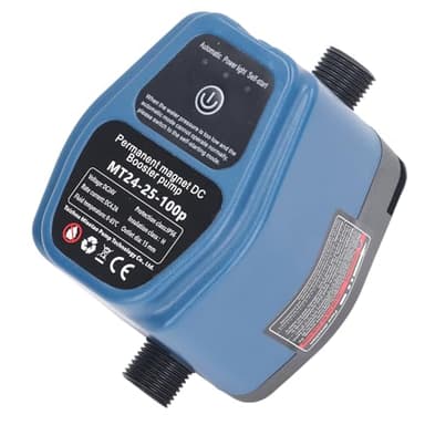Bomba de Refuerzo de Presión de Agua, Bomba de Agua de Detección Inteligente 100W 100-240V Flujo 25L Control Manual Automático Silencioso para el Hogar (Enchufe de la UE)
