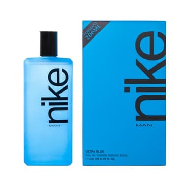 NIKE - Ultra Blue 200 ml, Colonia Hombre, Perfume Formato Spray, Eau de Toilette Natural y Masculina, Aroma Oriental Floral, Fragancia Fresca, Valiente y de Larga Duración