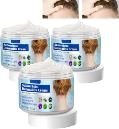 EXQST Crema para Dermatitis seborreica Crema para el Cuero cabelludo para Psoriasis Crema antipicazón para Alivio calmante Crema hidratante tonificante Alivio eficaz para la picazón Seca