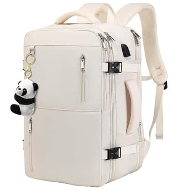 Mochila Viaje Cabina Avion 45x36X20 para Easyjet 35L Mochila Cabina Equipaje de Mano Bolso Mochilas Hombre para Portatil de 17.3 Pulgadas Travel Backpack, con Orificio De Carga Y Bolsillo Antirrobo