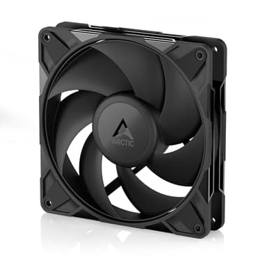ARCTIC P14 Pro PST - Potente Ventilador de Caja PC Premium, Case Fan PWM de 140 mm con Divisor de Cable en Y, 400–2500 rpm, 0 rpm <5% PWM, Rodamiento fluidodinámico, 4 Pines - Negro
