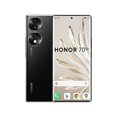 HONOR 70 Smartphone, teléfono móvil 5G, SIM Libre Desbloqueado, 8+256GB, cámara Trasera Triple de 54 MP, Pantalla Curva OLED de 120 Hz de 6.67 Pulgadas, Android 12, 4800 mAh, Negro Medianoche