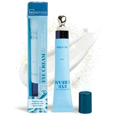 Contorno De Ojos Antiarrugas Hidratante Antibolsas Para Mujer y Hombre. Crema Contorno De Ojos Con Ácido Hialurónico y Aplicador Efecto Frío Para Una Mirada Descansada. Eye Cream Ojeras y Bolsas