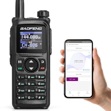 BAOFENG UV-28 Plus Radioaficionado navegación GPS 10W, programación por aplicación, Receptor multibanda de Radio bidireccional de Banda Dual, 1000 Canales, Pantalla 1,77", 2800mAh batería