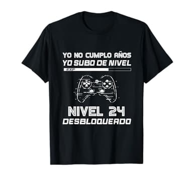 Regalos Originales para Hombre Mujer Chico Chica 24 Cumpleaños Regalo Años Divertido Decoración Gamer 1998 Camiseta Negra Talla S Manga Larga Unisex-niños