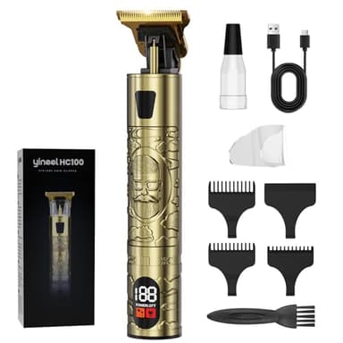 Yineel HC100 Maquina Cortar Pelo, Maquina de Afeitar Hombre con LED, Cortapelos Hombre Profesional, Maquinilla de Afeitar Eléctrica, Carga Rápida Tipo-C, Regalo para Hombres